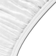 Amazon Basics Soft Microfibre Single Fitted Sheet, Deep Pocket 12 Inch (30 Cm), White