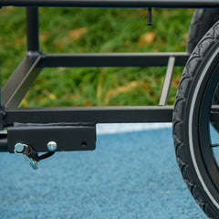 Bicycle Cargo Trailer with 65L Foldable Storage Box and Safe Reflectors