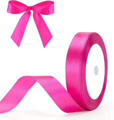 G2PLUS White Stain Ribbons - 22M Thick Fabric Gift Wrap Ribbons for Crafting, Wedding & Valentine'S Day Decoration