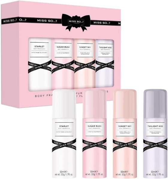 Miss So...? Mini Galore Womens Body Fragrance Gift Set 4X50Ml