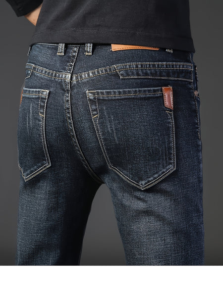 New Summer Men's Denim Business Pants for Men