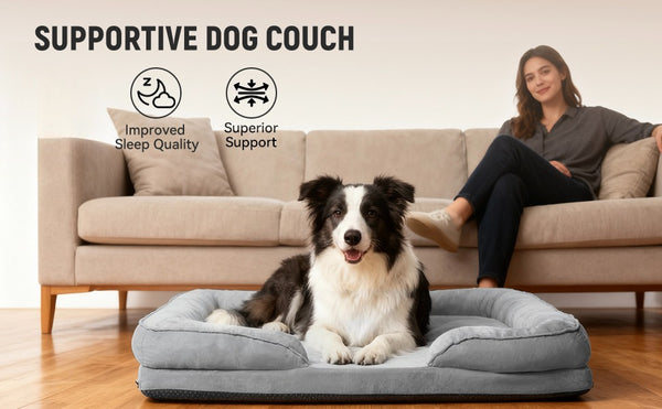 Orthopedic Dog Bed with Removable CoverFoam Pet Mattress for All-Season Comfort, Non-Slip Bottom, Fits Medium/Large/Small Dogs, Cozy Bedroom Accessory