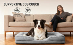 Orthopedic Dog Bed with Removable CoverFoam Pet Mattress for All-Season Comfort, Non-Slip Bottom, Fits Medium/Large/Small Dogs, Cozy Bedroom Accessory