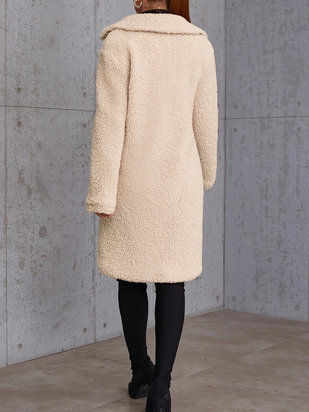 Long Solid Color Coat for Women for Autumn And Winter