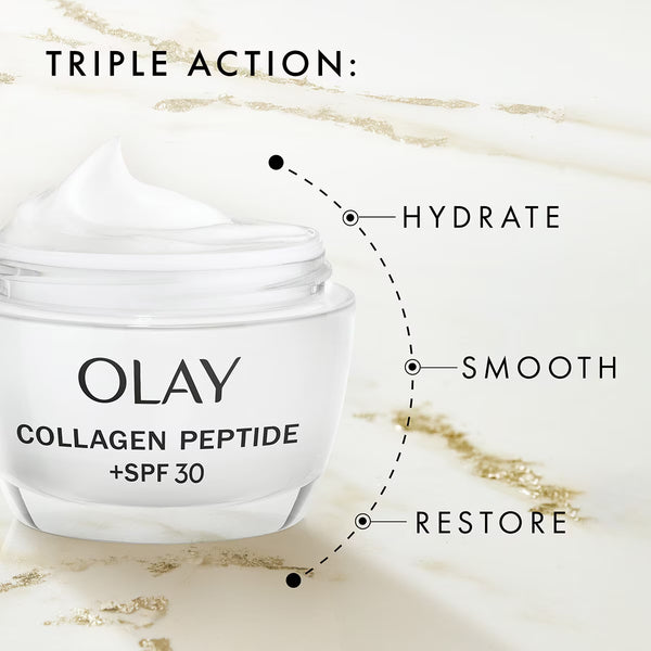 Olay Collagen Peptide 24 Facial Cream, 2 X 50Ml