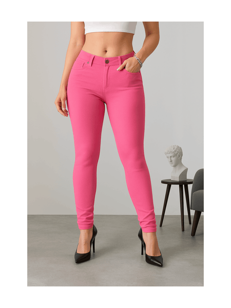 Women’s High-Waisted Stretch Jeans LOOK Jeggings Slim Fit Skinny Denim Trousers – Comfortable, Soft, Pull-On Elastic Waist Pants for Shaping Body Contour, Casual Everyday Wear, Lightweight, Breathable, Stretchy Jean Leggings, Fashion Essentials, Slimming