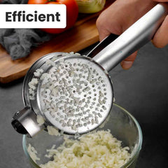 AEX Stainless Steel Potato Ricer Manual Potato Masher Kitchen Vegetable Press Tool for Smooth Mashed Potatoes Dishwasher Safe Silver