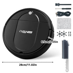 4 Motor Powerful Robot Vacuum and Mop Self Cleaning Station Uses Only Water for Strong Scrubbing and Suction