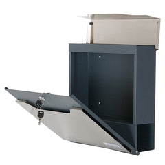 Phoenix Estilo Top Loading Letter Box MB0123KS in Stainless Steel with Key Lock