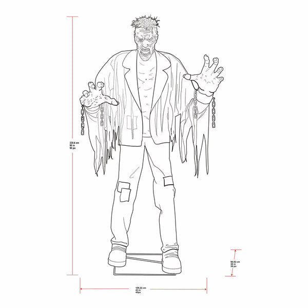 7.5Ft Halloween Animated Monster