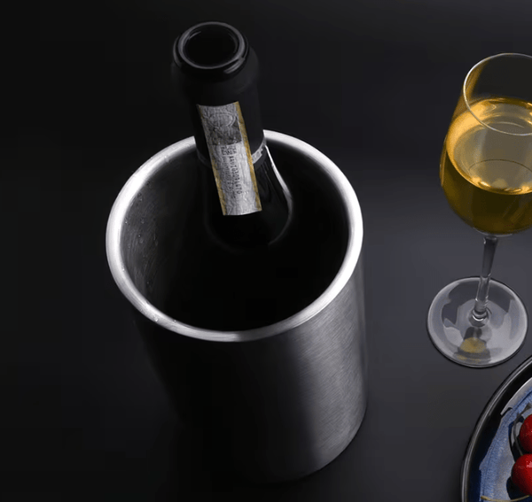 1.6L Double-Layer Stainless Steel Ice Bucket, Champagne Bucket for Bars, Straight Beer And Red Wine Bucket, Ice Bucket for KTV Clubs
