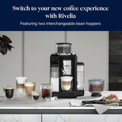 De'Longhi EXAM450.55.B Rivelia Bean-To-Cup Coffee Machine in Black