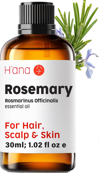 H'Ana Rose Essential Oil - 100% Pure and Natural Rose Oil for Face, Skin and Diffuser - with a Sweet, Fresh Scent, Smells like Fresh Roses - Symbolises Love and Beauty (30Ml)