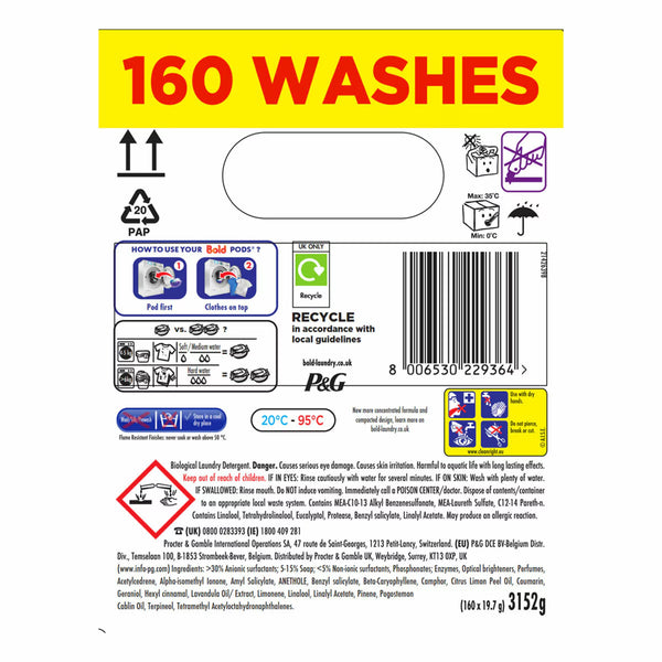 Bold 4 in 1 Pods, 160 Wash