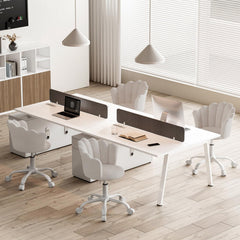 Shell-shaped Office Chair,Adjustable Chenille Swivel Chair,Soft and Flexible, Suitable for Bedrooms, Offices and Studies.