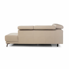 Nicoletti Charleston Beige Leather Power Reclining Corner Sofa with Chaise in 2 Configurations