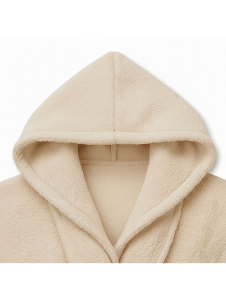 Luxury 100% Cotton Hooded Bathrobe | Soft Terry Towel Material Premium | One Size That Fits All Absorbent & Comfortable Robe for Men & Women Robe for Bathroom, Spa & Home