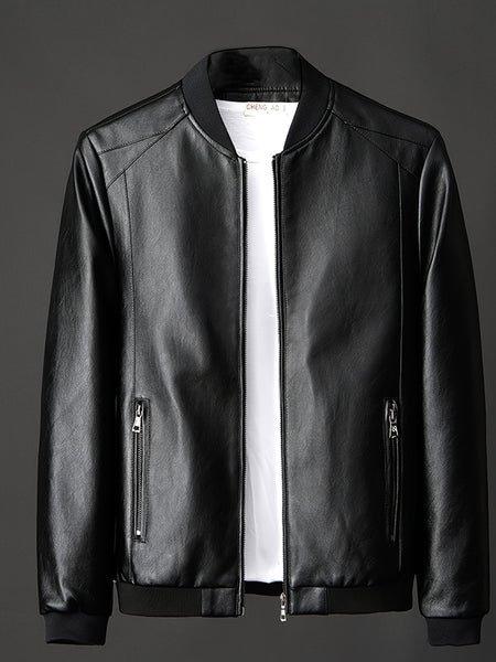 New Jacket, American Style Men's Coat, Men's Jacket, Youth Motorcycle Jacket, Baseball Collar Workwear Jacket, Business Gentleman's Men's Fashion, Trendy, Comfortable, Casual, Versatile, Slimming and Height-Enhancing, Streetwear Brand Jacket