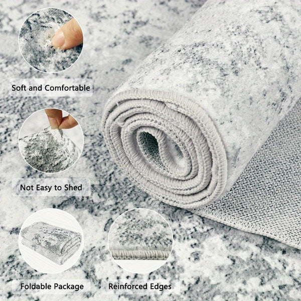 1pc Hallway Runner Rug Non Slip Carpet Runners 80x300cm Modern Abstract Hall Runner Carpet Runner Washable Kitchen Rugs for Hallway Entryway Kitchen Bedroom