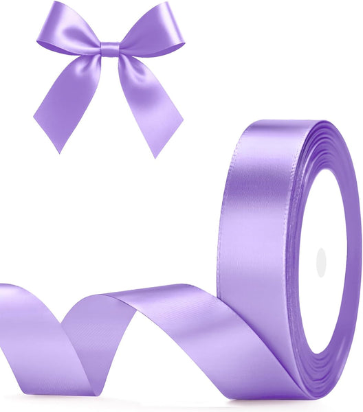 G2PLUS White Stain Ribbons - 22M Thick Fabric Gift Wrap Ribbons for Crafting, Wedding & Valentine'S Day Decoration