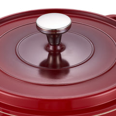 20cm/24cm Enamel Stew Pot, Double-Handled Non-Stick Soup Pot for Instant Noodles and Daily Cooking, Suitable for Gas Stove and Induction Cooker, White/Green/Red