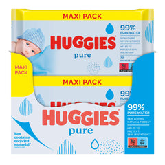 Huggies Pure Baby Wipes, 10 X 72 Wipes