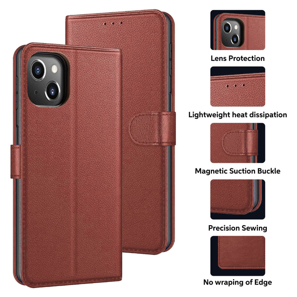 Luxury Case for iPhone 16 Pro Max Plus, 15 Pro Max Plus, 14 Pro Max Plus, 13 Pro Max mini, 12 Pro Max Mini, 11 Pro Max XS MAX XS X SE 8 Plus 7 Plus 6 6S PlusLeather Phone Case Cover, PU Faux Leather Wallet Book Folio Flip Magnetic Shockproof Case with Car