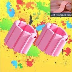 A Pair Sports Weight-Bearing Bracelets Adjustable Wearable Wrist & Ankle Silicone Weights Bracelets for Running Training Fitness