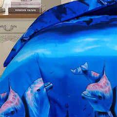 4pcs Printed Duvet Cover Set, Soft Comfortable Multi-design Printed Bedding Set, For Bedroom, Guest Room (1 Fitted sheet + 2 Pillowcases + Without Core) Trendy Design, Soft Fabric, Brushed Material, Lightweight