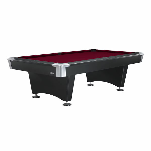 Installed Brunswick Black Wolf Pool Table in 2 Sizes