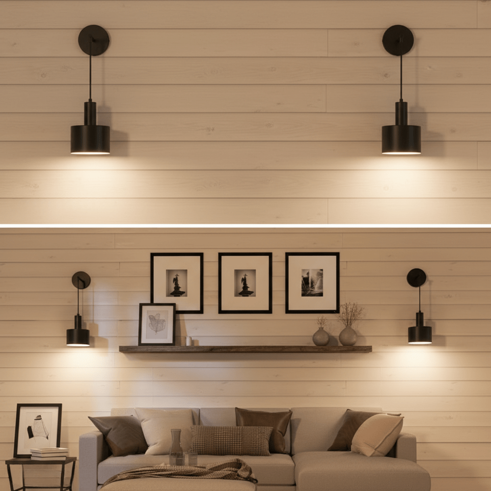 Modern Rechargeable LED Wall Sconce with Remote Control