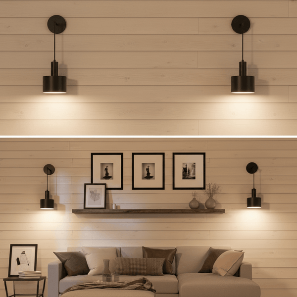 Modern Rechargeable LED Wall Sconce with Remote Control