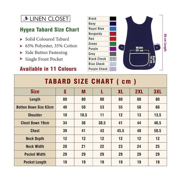 Tabard Apron | Aprons for Men, Women, and Ladies | Professional Cooking Aprons with 2 Pockets | Adjustable Kitchen Apron for Baking, BBQ, Grilling, Gardening, Crafting, Cleaning, Painting, Barista, Restaurant Work | Cute & Stylish Gift Apron for Mom, Sist