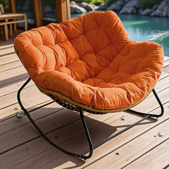 Skin-friendly Comfortable Outdoor Deck Rocker, Royal Papasan Chair
