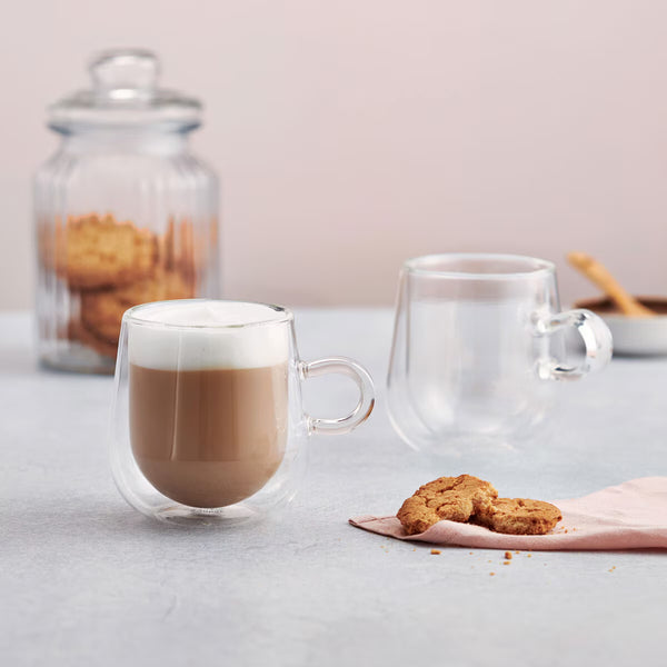 Judge Double Walled Latte Glass Set, 275Ml, 6 Pack