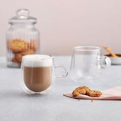Judge Double Walled Latte Glass Set, 275Ml, 6 Pack