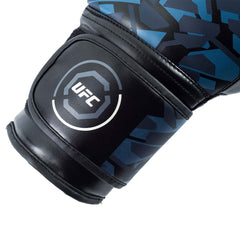 UFC Octagon Camo Boxing Gloves and UFC 4.5M Hand Wraps in 5 Sizes (8,10,12,14,16 Oz)