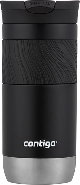 Contigo Byron Snapseal Travel Mug | Stainless Steel Thermal Mug | Vacuum Flask | Leakproof Tumbler | Coffee to Go Mug with BPA Free Easy-Clean Lid