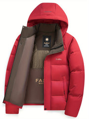 Winter New Warm Jacket with Detachable Hood, Trendy Fashion Men's Parka Coat, Business Casual Versatile Outerwear
