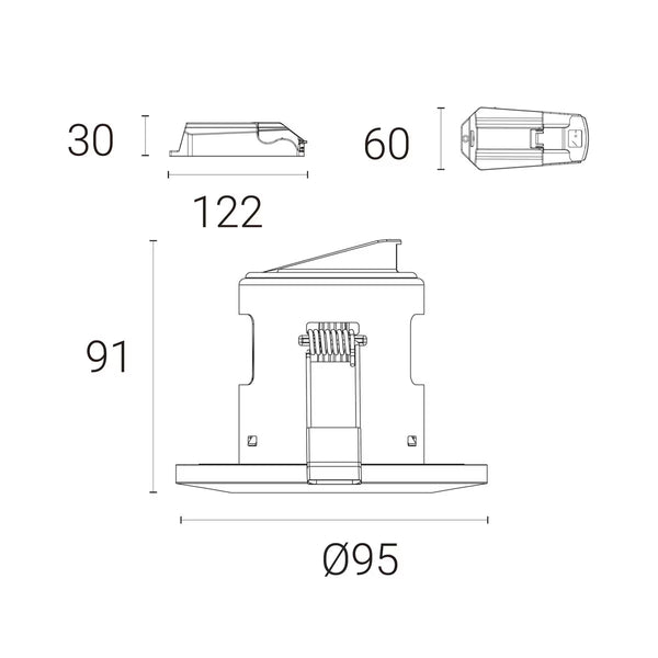 4Lite Wiz Connected LED Fire Rated IP65 Downlight White
