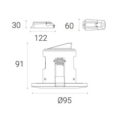 4Lite Wiz Connected LED Fire Rated IP65 Downlight White