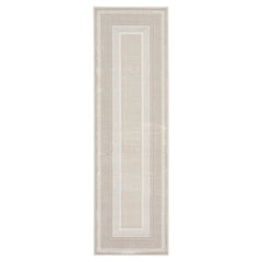 Glitz Ivory Border Runner, 69 X 229 Cm