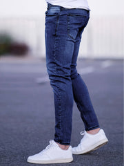 Geng Yuan Shi Selected Products - Men'S Tight Body Fit Casual Fashion Elastic Denim Pants