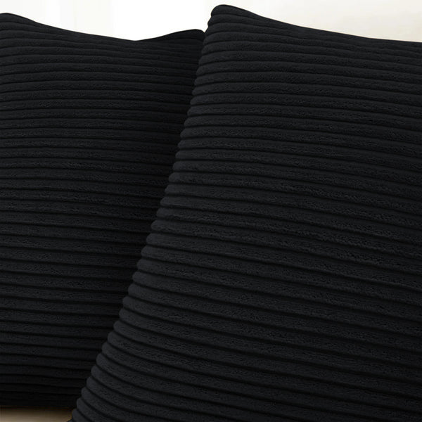1pc Stripe Velvet Cushion Cover – Soft Luxury Cushion Case, Modern Textured Design, Machine Washable for Sofa & Bedroom Decor, Ideal Gift