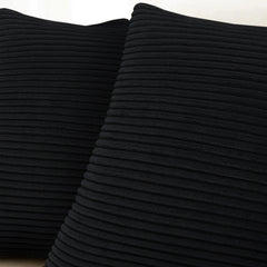 1pc Stripe Velvet Cushion Cover – Soft Luxury Cushion Case, Modern Textured Design, Machine Washable for Sofa & Bedroom Decor, Ideal Gift
