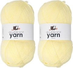 Korbond DK Beige Yarn - 100G Acrylic Wool - Lightweight, Hypoallergenic & Durable Double Knit Crochet Yarn Knitting Wool (290M Total)