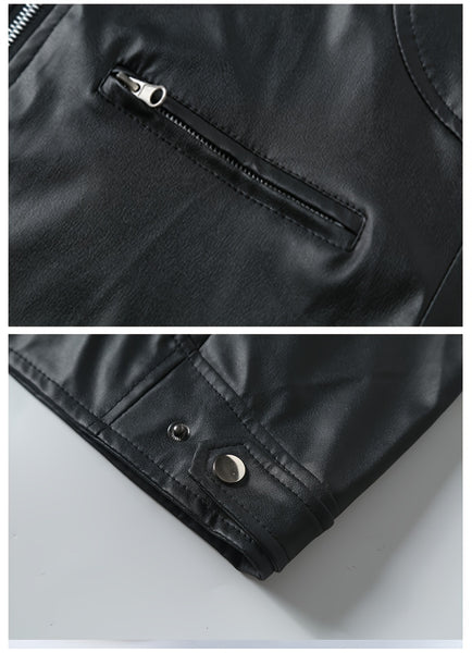 Men'S Biker Jacket for Fall Winter