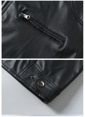 Men'S Biker Jacket for Fall Winter