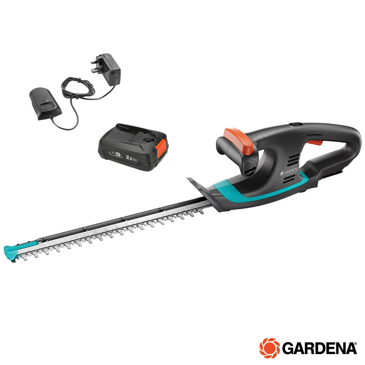 Gardena Easycut Hedge Trimmer with 18V (2.5Ah) Li-Ion Battery + Charger