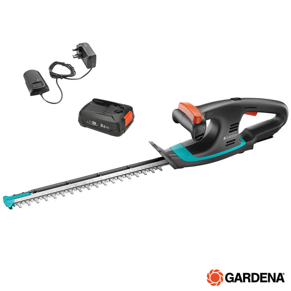 Gardena Easycut Hedge Trimmer with 18V (2.5Ah) Li-Ion Battery + Charger